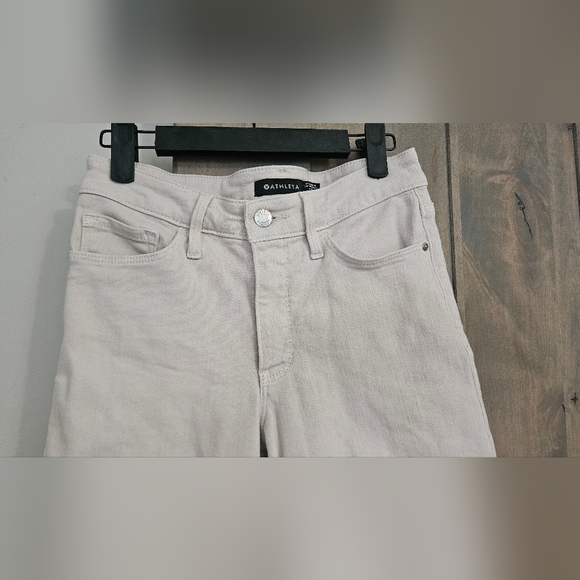 ATHLETA Flex Straight Ankle Jean In Bone. Size 4 - Picture 9 of 12
